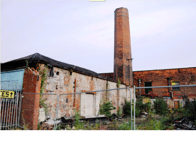 Boiler House and chimney at Eckersleys Western No1 Mill